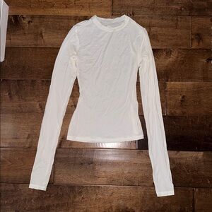 SKIMS FITS EVERYBODY LONG SLEEVE T-SHIRT LIMITED EDITION: MARBLE XXS